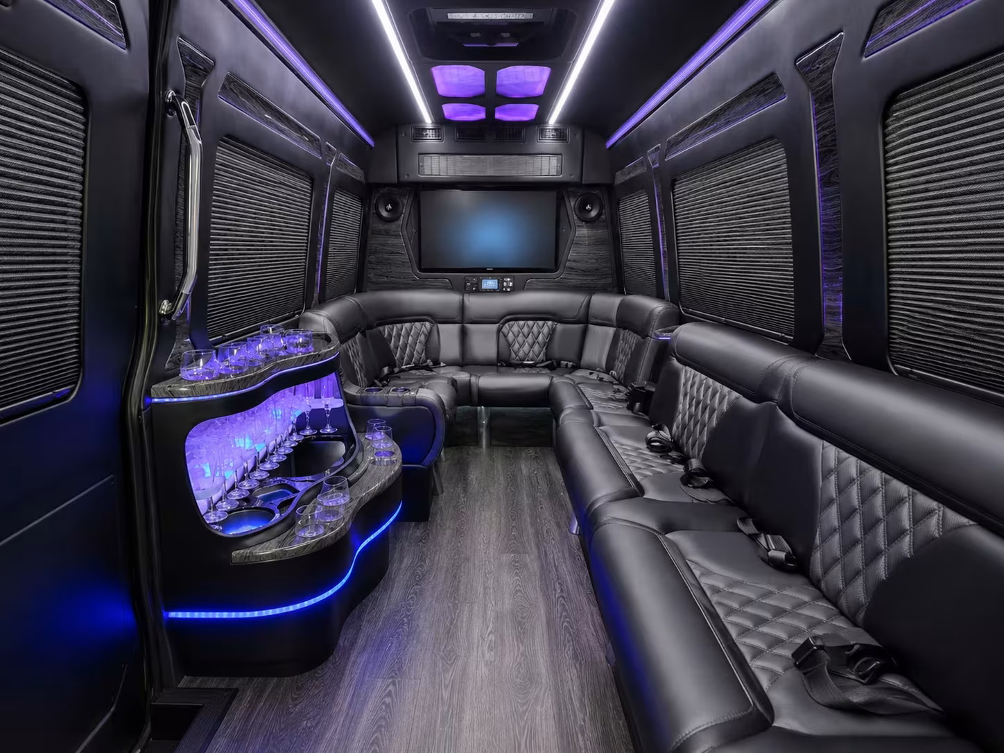 long distance wedding shuttle buses for nampa guests